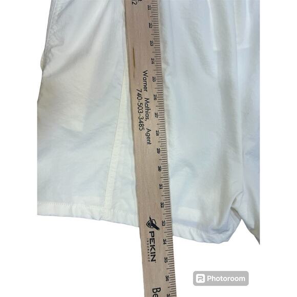 Calia Soft Utility Romper Shorts  Sleeveless Lightweight Cream size XL Relaxed - Picture 10 of 16